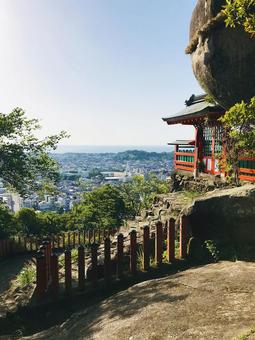 熊野権現 神倉神社 熊野権現 神倉神社 頂上付近,新宮市神倉,神倉神社の写真素材