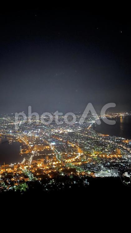 【北海道】函館の夜景 函館,夜景,三大夜景の写真素材
