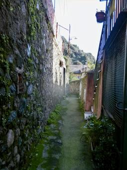 イタリア世界遺産 チンクエテッレ路地3 イタリア世界遺産 チンクエテッレ路地3の写真