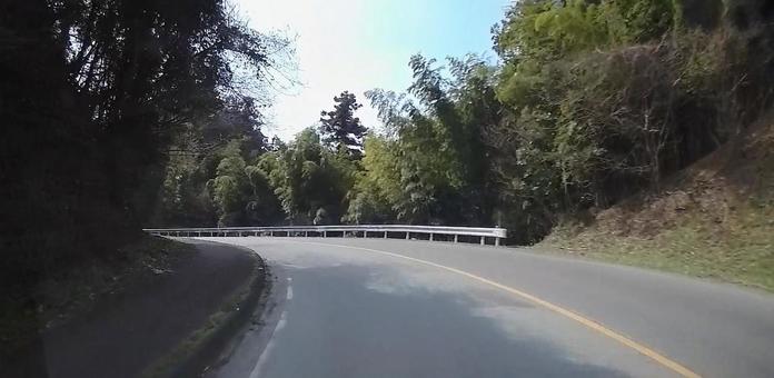 道路-篠栗町 道路,車道,田舎の写真素材