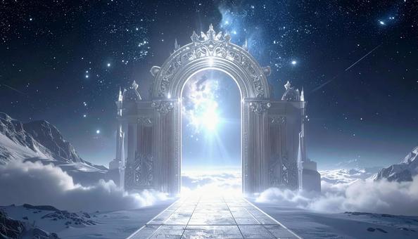 星々に輝く神秘の門 星々に輝く神秘の門の写真