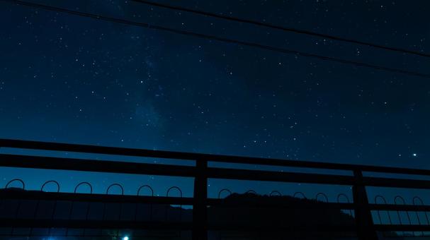 Photo, bridge, scorpio, night sky, 