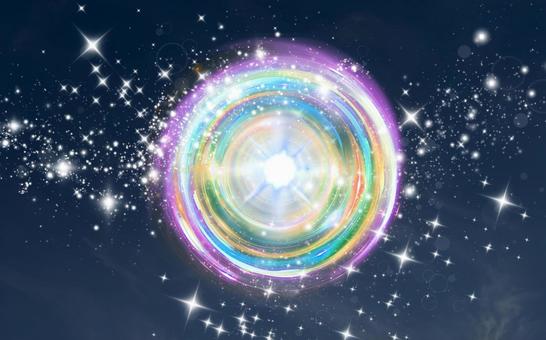 幻想的な光の輪 幻想的な光の輪の写真