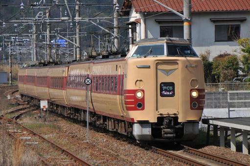 381系 特急やくも 電車 381系 特急やくも 電車 鉄道,電車,線路の写真素材