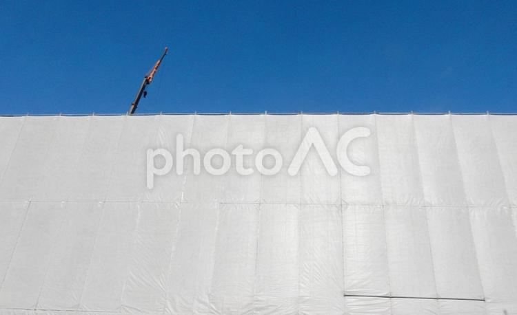 【風景写真】工事用防護シート 防護シート,シート,防護の写真素材