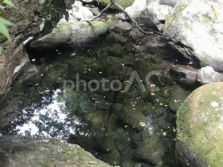ハイキングの風景　上流 川,自然,岩の写真素材