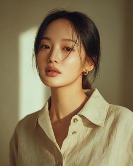 自然な魅力のポートレート 自然な魅力のポートレートの写真
