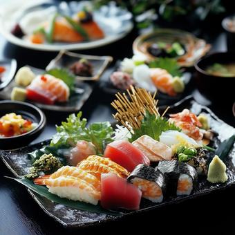 刺身と寿司の宴会コース 刺身と寿司の宴会コースの写真