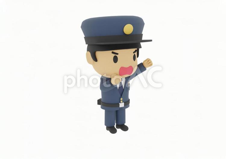 手を上げ抗議反対デモする警察警官 警視庁 婦警,警察官,パトカーの写真素材
