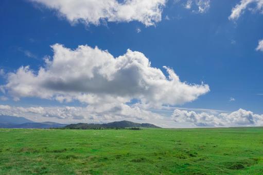 美ヶ原高原の風景 青空と高原 美ヶ原高原の風景 青空と高原 美ヶ原高原,八ヶ岳高原,展望台の写真素材
