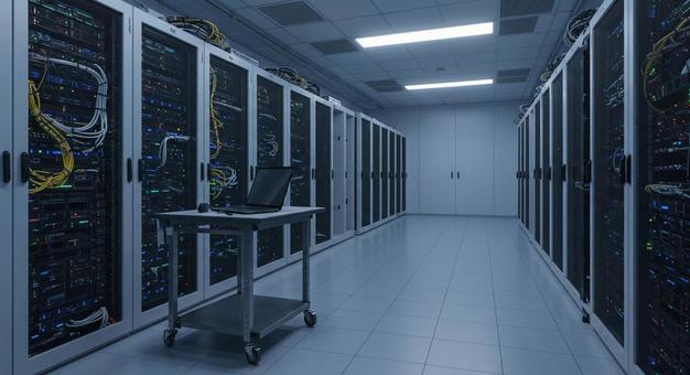 最新のAIデータセンターサーバールーム 最新のAIデータセンターサーバールームの写真