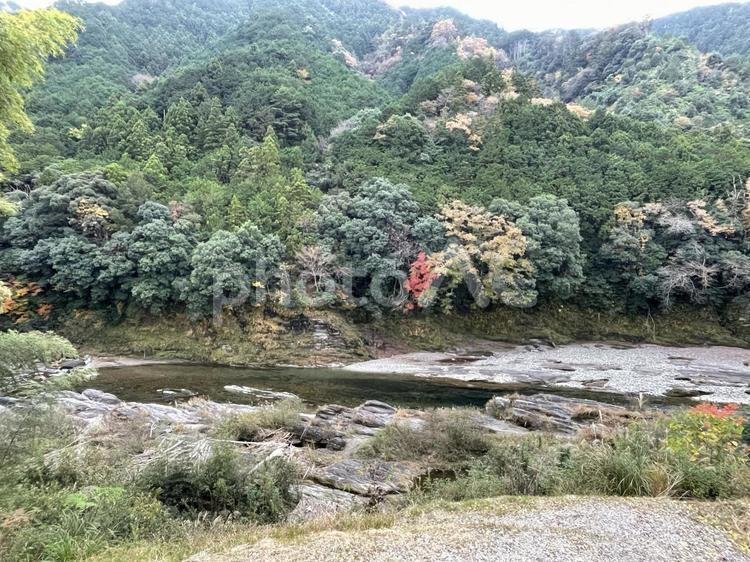 心癒される自然の風景 パワースポット,川,清流の写真素材