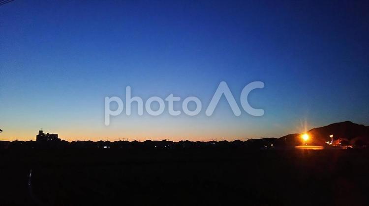 夕暮れ 日没,空,自然の写真素材