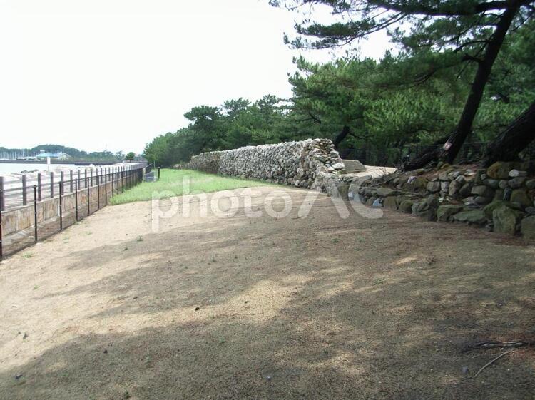 生の松原地区元寇防塁 福岡,防塁,元寇の写真素材