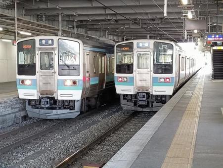 211系の並び 211系の並び 鉄道,jr,jr東日本の写真素材