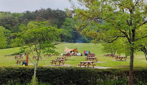 水の森公園キャンプ場 水の森公園キャンプ場 キャンプ場,デイキャンプ,バーベキューの写真素材