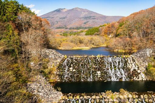 横川砂防ダムの風景⑶ 横川砂防ダム,ダム,砂防ダムの写真素材