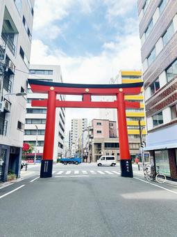 鳥居 鳥居 とりい,神社,神域の写真素材