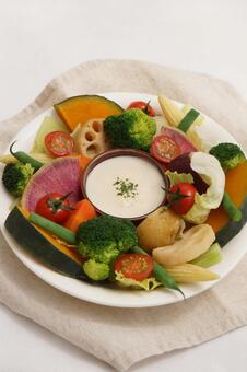 温野菜のサラダ 温野菜,蒸し野菜,サラダの写真素材