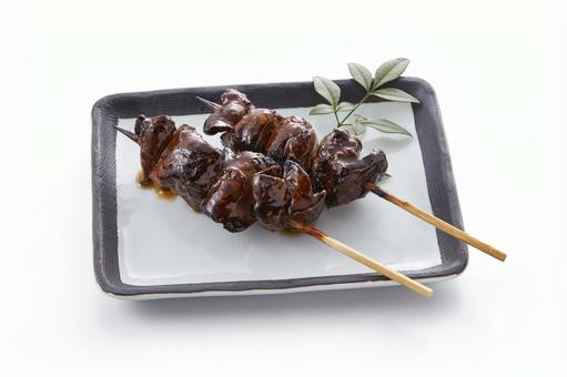 レバー 肝 たれ【焼き鳥】 レバー 肝 たれ【焼き鳥】 レバー,肝,焼き鳥の写真素材