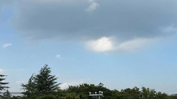 曇り 曇り 空,景色,青の写真素材