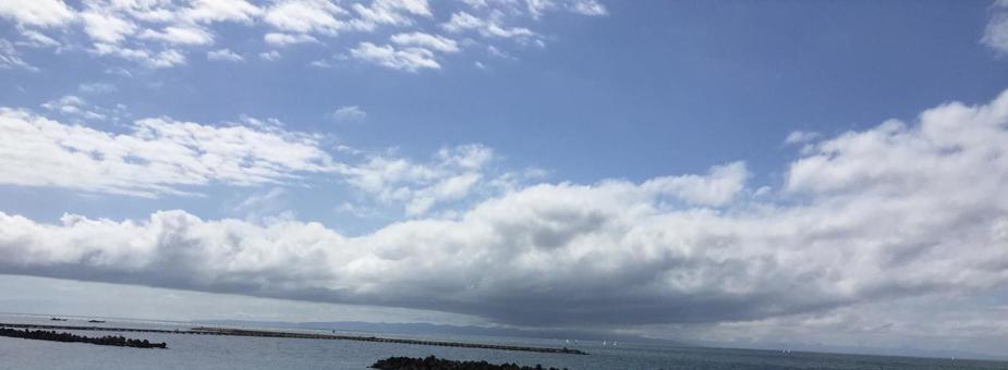 青空と海 青空と海の写真