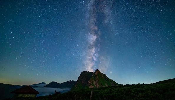星空 夏の大三角形 星空 夏の大三角形の写真