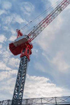 タワークレーン タワークレーン,クレーン,高層ビルの写真素材