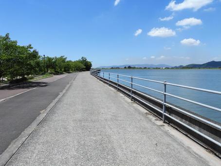 笠岡市 十一番町緑道 笠岡市 十一番町緑道 岡山県,十一番町緑道,笠岡市伏越港の写真素材