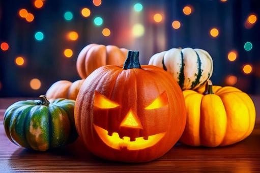 ハロウィンのカボチャ集合 ハロウィンのカボチャ集合の写真