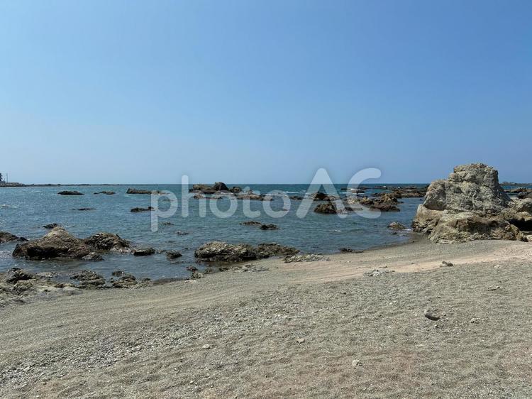 森戸大明神裏の海岸（森戸海岸）その5 森戸海岸,葉山町,海岸の写真素材