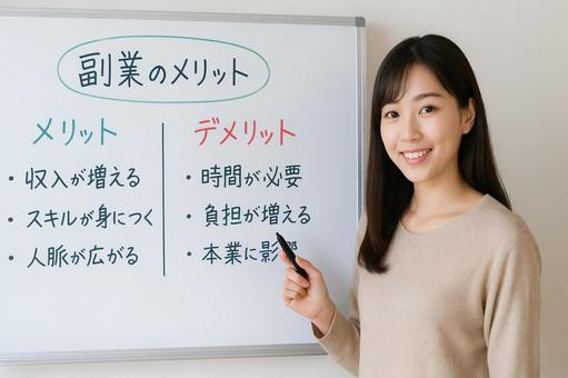 副業のメリット解説の写真
