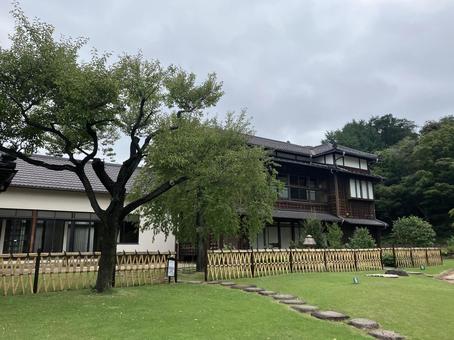 肥後細川庭園の屋敷建物 肥後細川庭園,肥後,細川庭園の写真素材