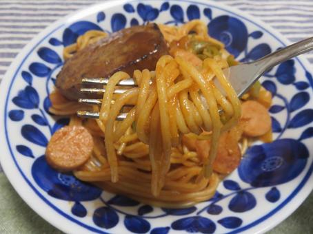 ハンバーグナポリタン ハンバーグナポリタン ナポリタン,ハンバーグ,スパゲティの写真素材