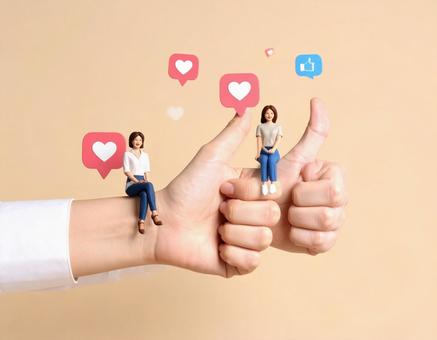 仲間たちと希望のジェスチャー、いいね! 仲間たちと希望のジェスチャー、いいね!の写真