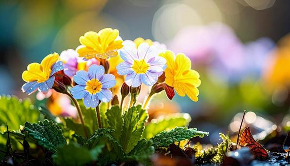 秋から春の花 プリムラ 秋から春の花 プリムラの写真