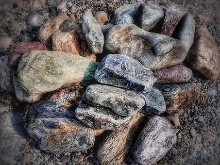 Photo, stone, rock, riverbed, 