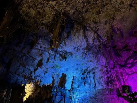 満奇洞 満奇洞 岡山県,指定天然記念物,満奇洞の写真素材