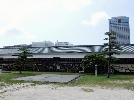 【風景写真】広島城の風景 広島城,城,櫓の写真素材