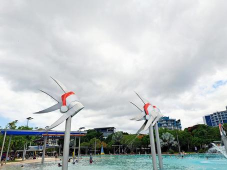 ケアンズ　エスプラネードラグーン　 オーストラリア,ケアンズ,エスプラネードラグーンの写真素材