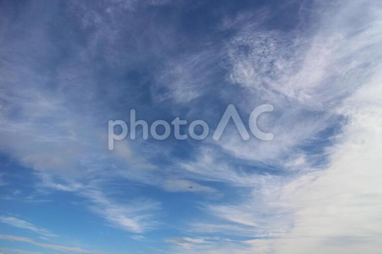 空と雲(15) 空,雲,青空の写真素材