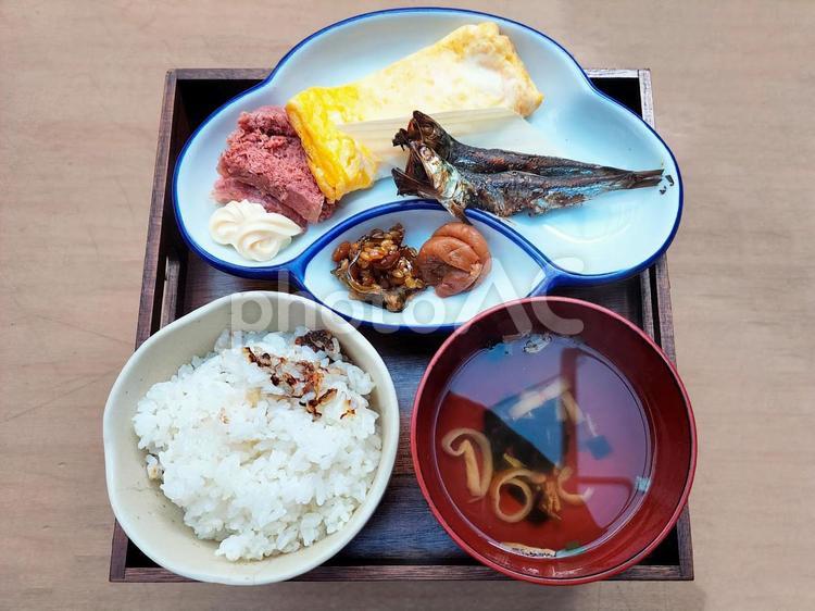 市場食堂　朝ごはん 朝食,食堂,朝ごはんの写真素材