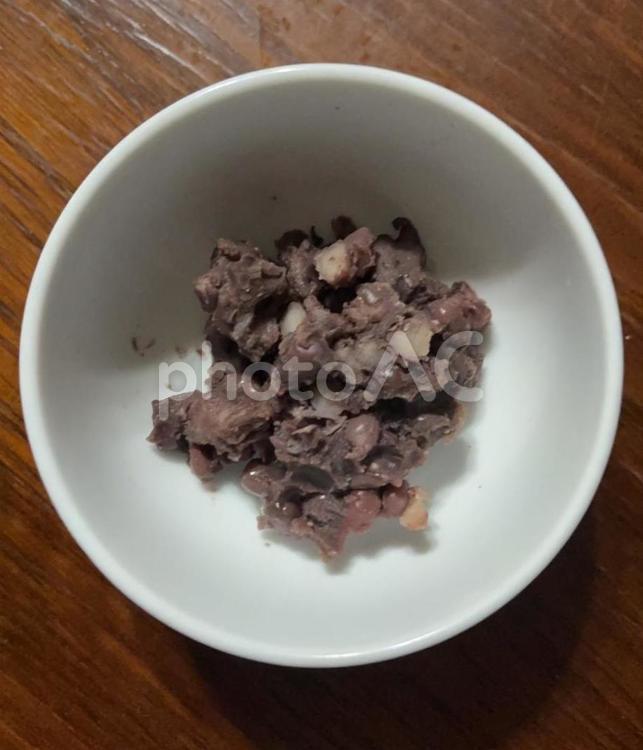 R7.07.27  甘くない小豆煮 甘くない小豆煮,小豆煮,あずきの写真素材