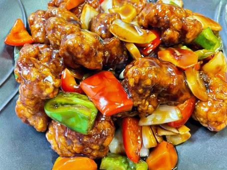 黒酢酢豚 豚肉中華料理を家庭で 黒酢酢豚 豚肉中華料理を家庭で 酢豚,豚肉,黒酢の写真素材