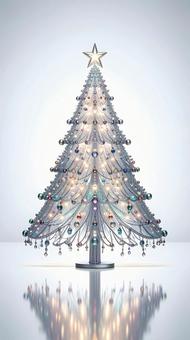 クリスタルガラスのクリスマスツリー クリスタルガラスのクリスマスツリーの写真