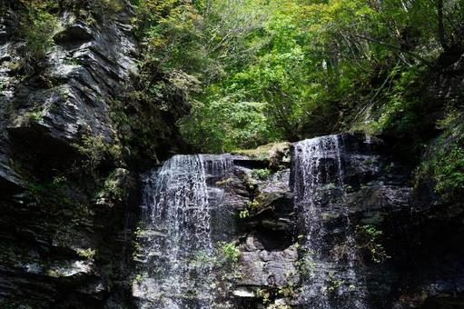夫婦滝 夫婦滝 夫婦滝,自然,癒しの写真素材