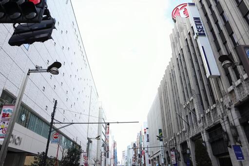 新宿　街並み ビル群,新宿,街並みの写真素材