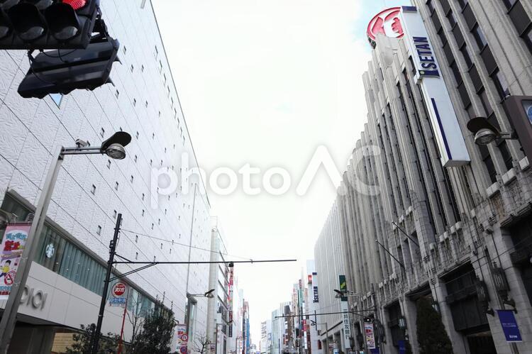 新宿　街並み ビル群,新宿,街並みの写真素材
