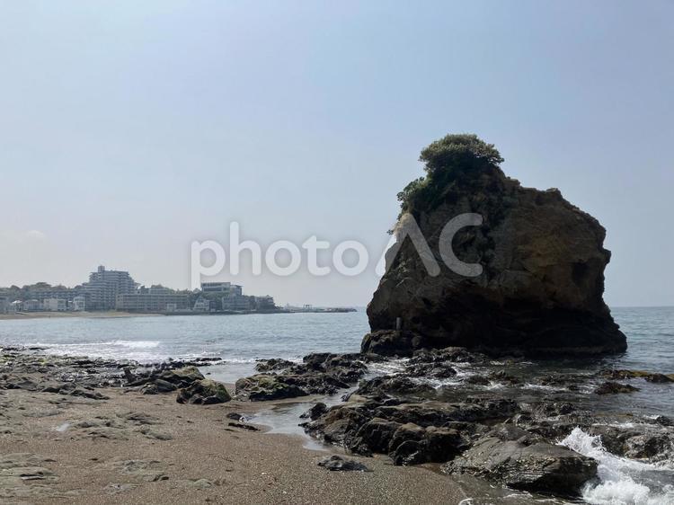 秋谷の立石風景 立石,秋谷,立石公園の写真素材