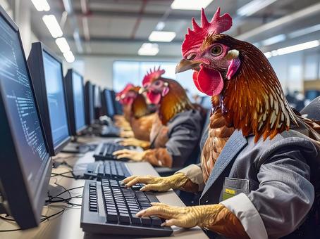 パソコン作業の写真